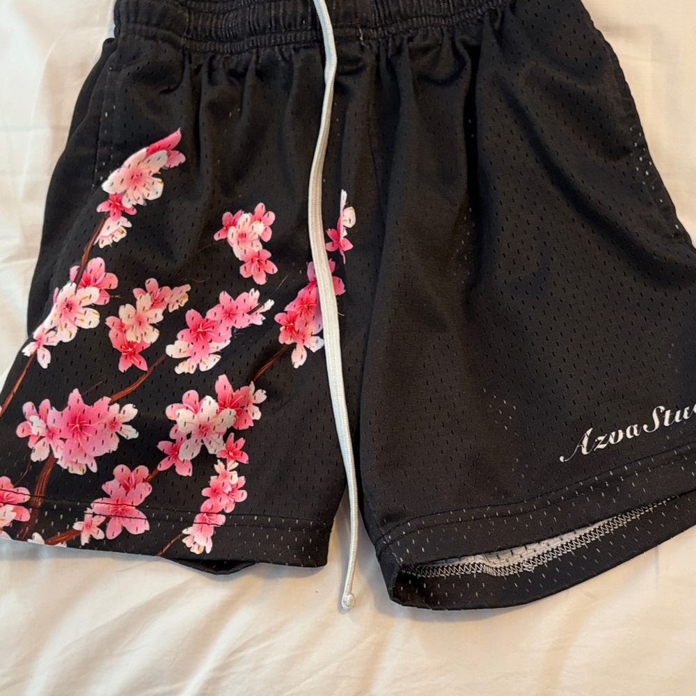 Black Floral boys Shorts